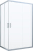 Душевой уголок Vegas Glass ZA-F Novo 120*100 01 01 профиль белый, стекло прозрачное фото в интернет-магазине «Wasser-Haus.ru»