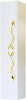 Шкаф-пенал Clarberg Due Amanti 25 белый, ручки золото фото в интернет-магазине «Wasser-Haus.ru»