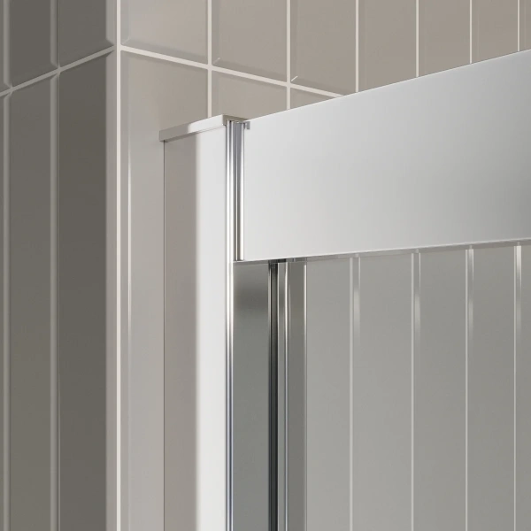 Душевой уголок BelBagno Luce AH-1-130/100-C-Cr стекло прозрачное фото в интернет-магазине «Wasser-Haus.ru»