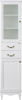 Шкаф-пенал ValenHouse Эллина 40 L белый, фурнитура бронза фото в интернет-магазине «Wasser-Haus.ru»