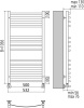 Полотенцесушитель водяной Terminus Авиэль П14 500*1056 фото в интернет-магазине «Wasser-Haus.ru»