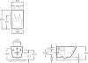 Комплект  Унитаз подвесной Jacob Delafon Escale E1306 + Система инсталляции для унитазов Geberit Duofix Платтенбау 458.125.11.1 4 в 1 с кнопкой смыва фото в интернет-магазине «Wasser-Haus.ru»