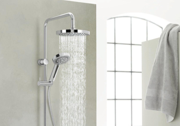 Душевая стойка Kludi Zenta dual shower system 6609105-00 фото в интернет-магазине «Wasser-Haus.ru»