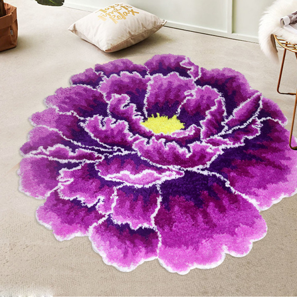 Коврик Carnation Home Fashions Peony Flower Violet 60 см фото в интернет-магазине «Wasser-Haus.ru»
