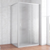 Душевой уголок Vegas Glass ZP+ZPV 110*90 07 02 профиль матовый хром, стекло шиншилла фото в интернет-магазине «Wasser-Haus.ru»