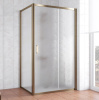 Душевой уголок Vegas Glass ZP+ZPV 100*70 05 02 профиль бронза, стекло шиншилла фото в интернет-магазине «Wasser-Haus.ru»