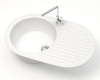 Мойка кухонная ZETT lab. T011Q001 белый лед фото в интернет-магазине «Wasser-Haus.ru»