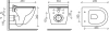 Комплект Унитаз подвесной Ceramica Nova Metropol CN4002MB безободковый, с микролифтом + Система инсталляции для унитазов Ceramica Nova Envision Round CN1002B кнопка черная матовая и шумоизоляционной панелью фото в интернет-магазине «Wasser-Haus.ru»