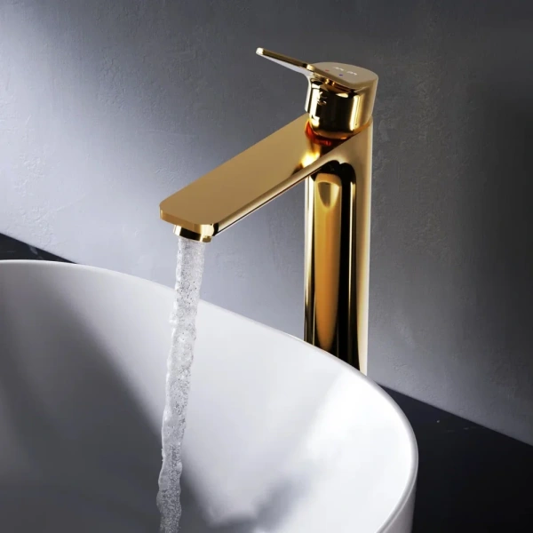 Смеситель для раковины AM.PM X-Joy F85A92099, золото фото в интернет-магазине «Wasser-Haus.ru»