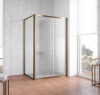 Душевой уголок Vegas Glass ZP+ZPV 130*70 05 02 профиль бронза, стекло шиншилла фото в интернет-магазине «Wasser-Haus.ru»