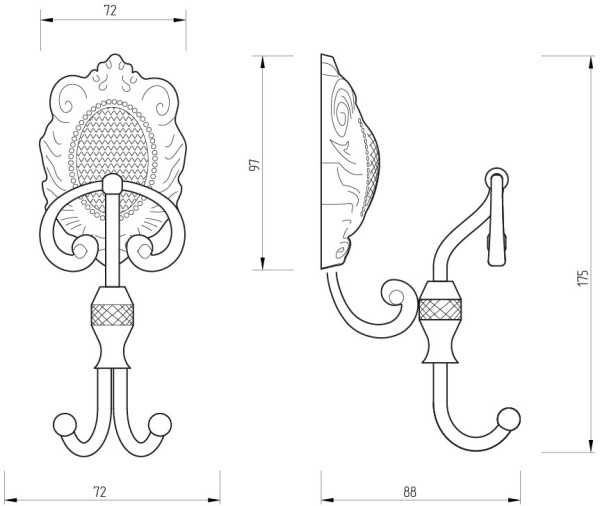 Крючок Migliore Cleopatra 16661 хром фото в интернет-магазине «Wasser-Haus.ru»