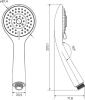 Душевая лейка Milardo Hand Shower 3803F87M18 фото в интернет-магазине «Wasser-Haus.ru»