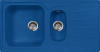 Мойка кухонная AquaGranitEx M-09к синяя фото в интернет-магазине «Wasser-Haus.ru»
