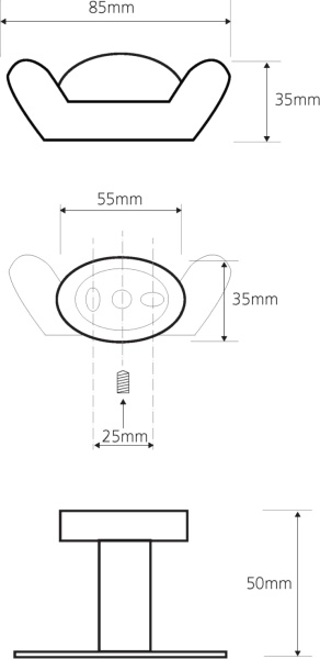 Крючок Bemeta Oval 118406031 фото в интернет-магазине «Wasser-Haus.ru»