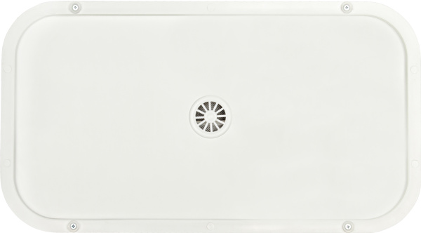 Корзина для белья Geralis FWH-B белая, хром, стандартная фото в интернет-магазине «Wasser-Haus.ru»