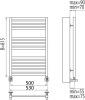 Полотенцесушитель водяной Terminus Тоскана П14 500*815 фото в интернет-магазине «Wasser-Haus.ru»