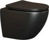 Комплект Унитаз подвесной Ceramica Nova Metropol CN4002MB безободковый + Система инсталляции для унитазов Ceramica Nova Envision Round CN1001B кнопка черная матовая и шумоизоляционной панелью фото в интернет-магазине «Wasser-Haus.ru»