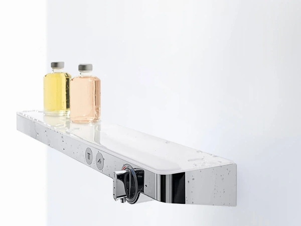 Термостатический смеситель Hansgrohe ShowerTablet Select 13184400 для душа, белый - хром фото в интернет-магазине «Wasser-Haus.ru»