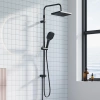 Душевая стойка Damixa Merkur 940000300 черная матовая фото в интернет-магазине «Wasser-Haus.ru»