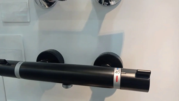 Термостатический смеситель Hansgrohe Ecostat Comfort 13116670 для душа, матовый черный фото в интернет-магазине «Wasser-Haus.ru»