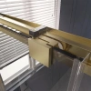 Душевой уголок Veconi Premium Trento PTC-SP-30G 120x80, профиль брашированное золото, стекло прозрачное фото в интернет-магазине «Wasser-Haus.ru»