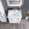 Мебель для ванной Бриклаер Хелена 60 белая фото в интернет-магазине «Wasser-Haus.ru»