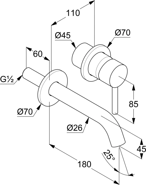Смеситель для раковины Kludi Bozz 382445376 С ВНУТРЕННЕЙ ЧАСТЬЮ матовый белый фото в интернет-магазине «Wasser-Haus.ru»