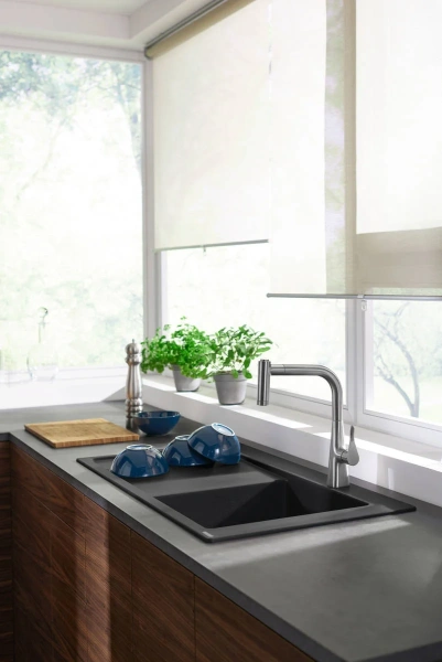 Смеситель для кухни Hansgrohe Metris M71 73800000 хром фото в интернет-магазине «Wasser-Haus.ru»
