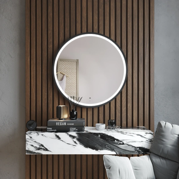 Зеркало круглое BOND Circle M60ZE-8080 80, с подсветкой фото в интернет-магазине «Wasser-Haus.ru»