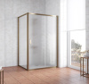 Душевой уголок Vegas Glass ZP+ZPV 140*80 05 02 профиль бронза, стекло шиншилла фото в интернет-магазине «Wasser-Haus.ru»