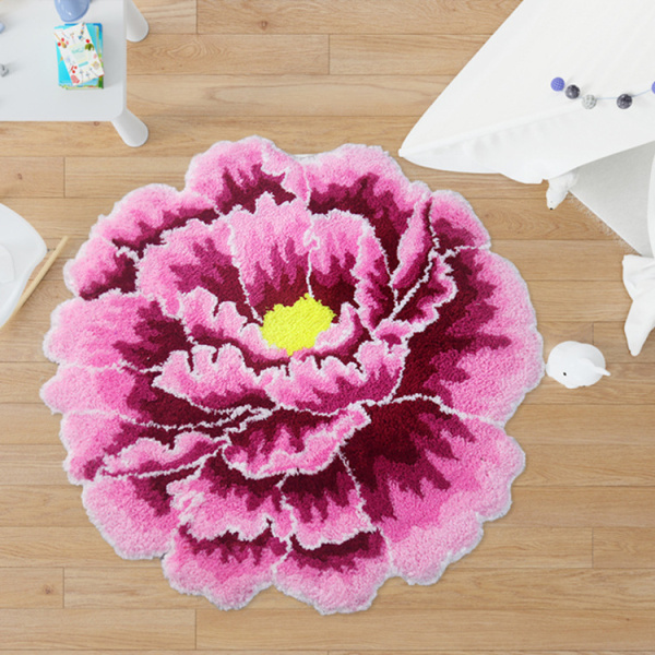 Коврик Carnation Home Fashions Peony Flower Pink 60 см фото в интернет-магазине «Wasser-Haus.ru»