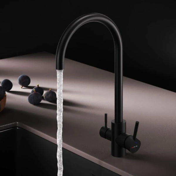 Смеситель для кухни AM.PM X-Joy S F85B07722, черный фото в интернет-магазине «Wasser-Haus.ru»