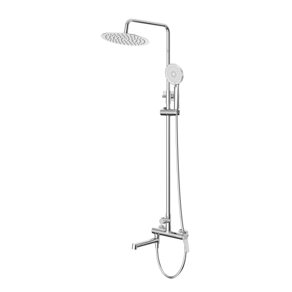 Душевая стойка BelBagno Unique UNIQUE-VSCM-CRM, хром фото в интернет-магазине «Wasser-Haus.ru»