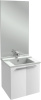 Мебель для ванной Jacob Delafon Struktura 60 белый блестящий, 2 дверцы фото в интернет-магазине «Wasser-Haus.ru»