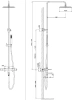 Душевая стойка Raiber Graceful RPB-006 черная фото в интернет-магазине «Wasser-Haus.ru»