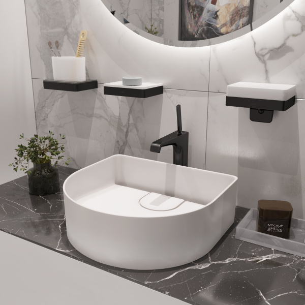 Стакан Axor 42834340 шлифованный черный хром фото в интернет-магазине «Wasser-Haus.ru»