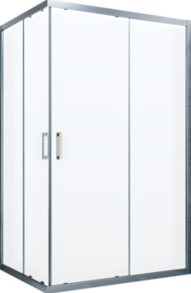Душевой уголок Vegas Glass ZA-F Novo 110*90 07 01 профиль матовый хром. стекло прозрачное фото в интернет-магазине «Wasser-Haus.ru»