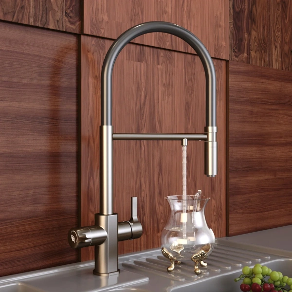 Смеситель для кухни Elghansa Kitchen Pure Water 56F5511-Gun gun фото в интернет-магазине «Wasser-Haus.ru»