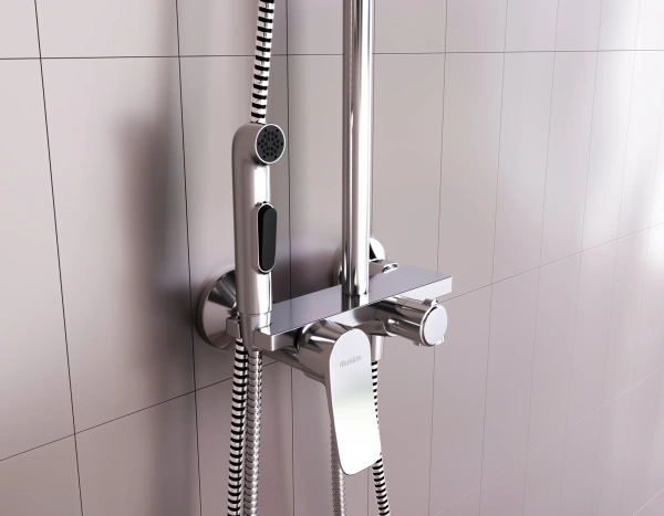 Душевая стойка Damixa Apollo DX220910000 хром фото в интернет-магазине «Wasser-Haus.ru»