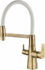 Комплект Мойка кухонная Zorg Light ZL R 780510-L BRONZE + Смеситель Steel Hammer SH 818-8 BRONZE для кухонной мойки + Коландер Zorg Inox PVD C 12-51 bronze фото в интернет-магазине «Wasser-Haus.ru»