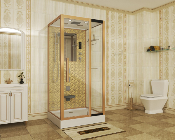 Душевая кабина Niagara Lux 7714G золото фото в интернет-магазине «Wasser-Haus.ru»