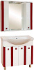 Мебель для ванной Misty Палермо 80 красная фото в интернет-магазине «Wasser-Haus.ru»