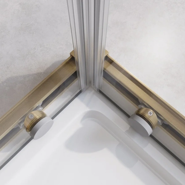Душевой уголок Cezares Relax RELAX-304-AH-2-120/90-C-BORO 120x90, профиль брашированное золото фото в интернет-магазине «Wasser-Haus.ru»