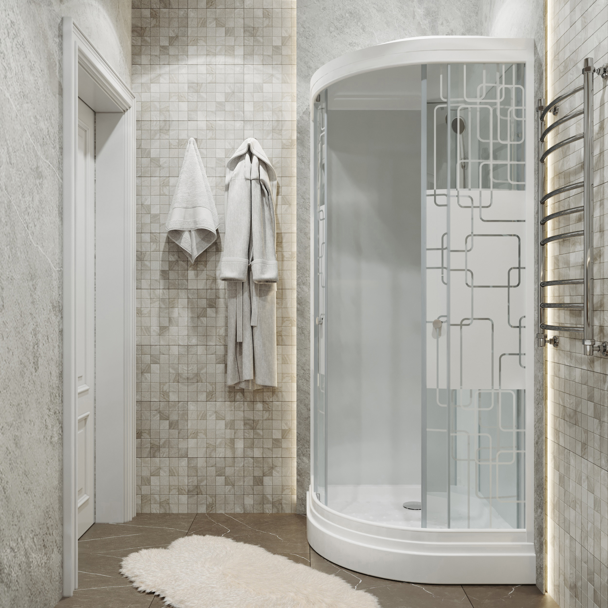 Душевая кабина Triton Стандарт 90х90 А ДН4 квадраты фото в интернет-магазине «Wasser-Haus.ru»