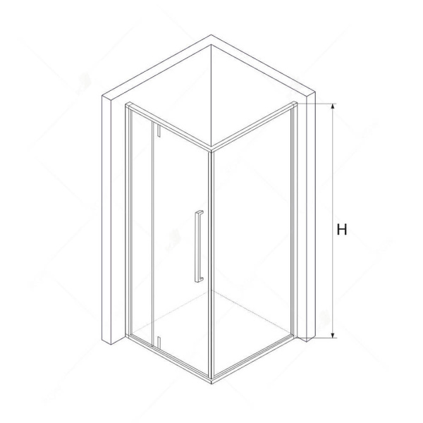 Душевой уголок RGW SV-44 (SV-03 + Z-050-3) 90x80x200 стекло прозрачное фото в интернет-магазине «Wasser-Haus.ru»