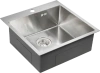 Комплект Мойка кухонная Paulmark Kroner PM215151-BS брашированная нержавеющая сталь + Смеситель Siegen Si213111-CRw хром, с гибким изливом фото в интернет-магазине «Wasser-Haus.ru»
