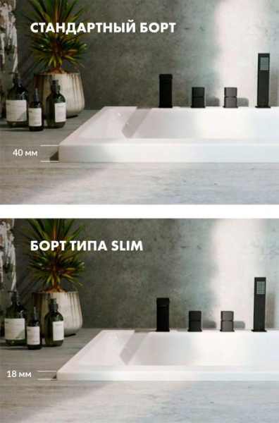 Акриловая ванна Excellent Pryzmat Slim WAEX.PRY18S.SOFT 180х80 фото в интернет-магазине «Wasser-Haus.ru»
