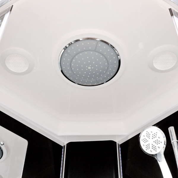 Душевая кабина DETO BM1510GMBLACK с средним поддоном фото в интернет-магазине «Wasser-Haus.ru»