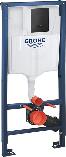 Комплект Унитаз подвесной Bauedge Bau Dream Hurricane3 безободковый, с микролифтом, белый + Инсталляция Grohe Solido 38811KFO 3 в 1 с кнопкой смыва + Шумоизоляция фото в интернет-магазине «Wasser-Haus.ru»