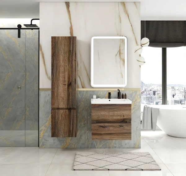 Шкаф-пенал Art&Max Techno 40 дуб бомонд лофт, R фото в интернет-магазине «Wasser-Haus.ru»